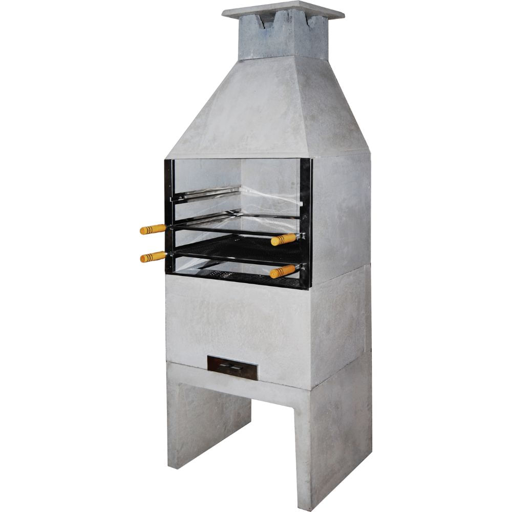 Churrasqueira Concreto Refratário Atacadão Lazer 74cm